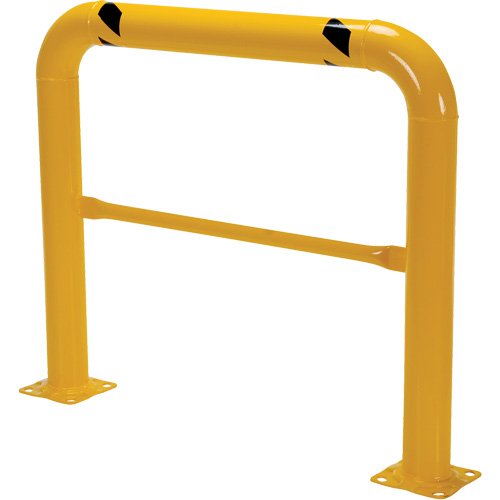 Garde-corps &agrave; profil &eacute;lev&eacute; pour machines, 4' la x 3,5' h, Jaune PB Rental Co. Ltd.