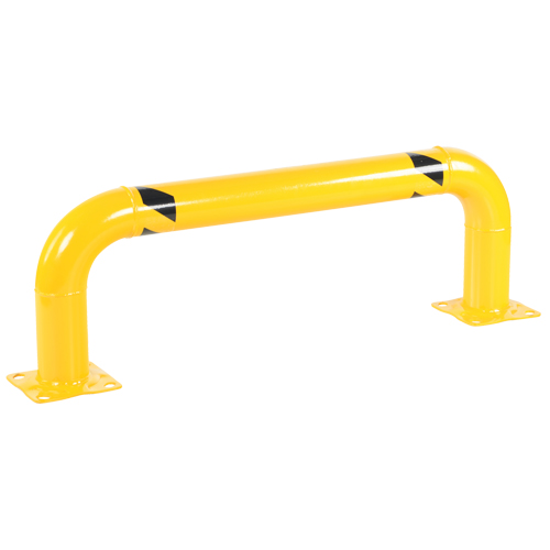 Garde-corps &agrave; profil bas pour rayonnages, 4' la x 1,4' h, Jaune PB Rental Co. Ltd.