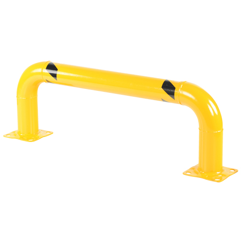 Garde-corps &agrave; profil bas pour rayonnages, 4' la x 1,4' h, Jaune PB Rental Co. Ltd.