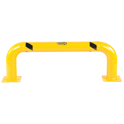 Garde-corps &agrave; profil bas pour rayonnages, 4' la x 1,4' h, Jaune PB Rental Co. Ltd.