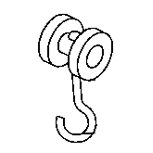 Rouleau simple en nylon pour rail de roulement de murs-rideaux PB Rental Co. Ltd.