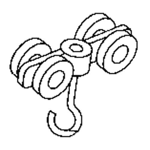 Rouleau double en acier pour rail de roulement de murs-rideaux PB Rental Co. Ltd.