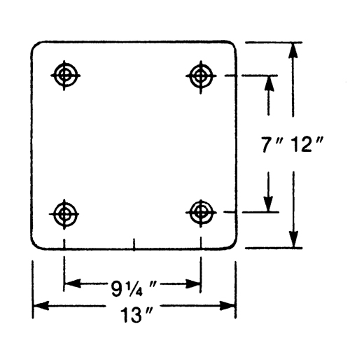 Molded Rubber Dock Guards, Rubber, 13" W x 4" D x 12" H PB Rental Co. Ltd.