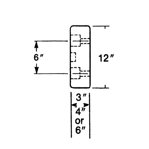 Butoirs de quai en caoutchouc moul&eacute;s, Caoutchouc, 30" la x 4" p x 10" h PB Rental Co. Ltd.