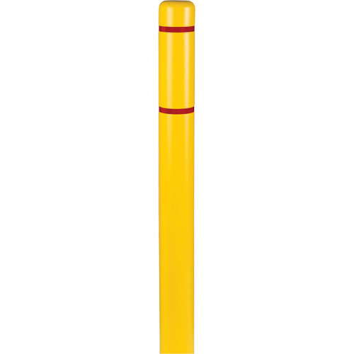 Polyethylene Bollard Covers, 4-1/2" Dia. x 52" L, Yellow PB Rental Co. Ltd.