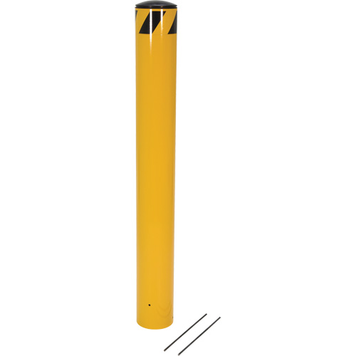 Pour-In-Place Bollards, Steel, 48-1/2" H x 5-9/16" W, Yellow PB Rental Co. Ltd.