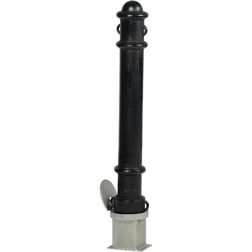Bornes d&eacute;coratives amovibles, Acier, 40" h x 4-1/2" la, Noir PB Rental Co. Ltd.