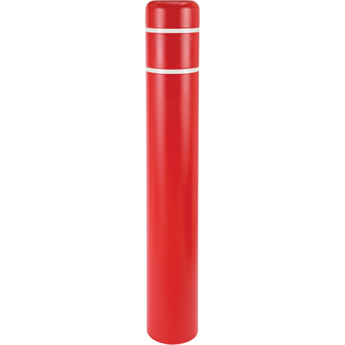 Capuchons en polyethylene pour borne de protection, 4-1/2" dia. x 64" l, Rouge PB Rental Co. Ltd.