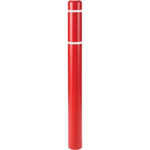 Polyethylene Bollard Covers, 6-5/8" Dia. x 60" L, Red PB Rental Co. Ltd.