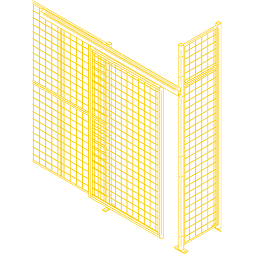 Composantes pour partitions & cloisons grillag&eacute;es - Portes coulissantes, 4' la x 8' h PB Rental Co. Ltd.