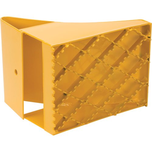 Cales-roue pour la glace, Acier, Jaune, 8" la x 10-1/2" p x 9-1/4" h PB Rental Co. Ltd.