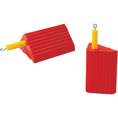 General Purpose Wheel Chocks, Polyurethane, Orange, 10" W x 8-1/2" D x 5" H PB Rental Co. Ltd.