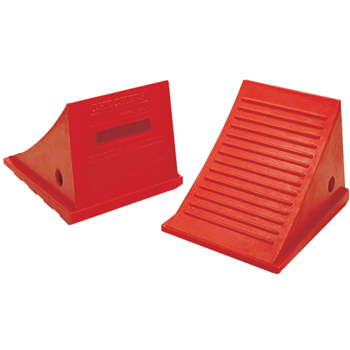 Cales-roue pour usage g&eacute;n&eacute;ral, Polyur&eacute;thane, Orange, 9" la x 11-1/2" p x 8-1/2" h PB Rental Co. Ltd.