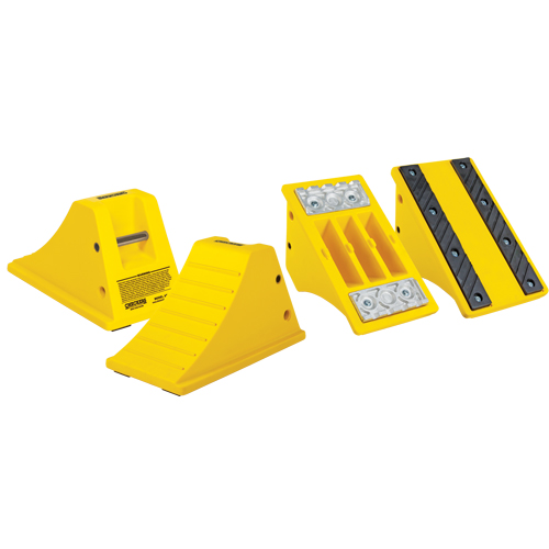 All-Terrain Heavy-Duty Wheel Chocks, Polyurethane, Safety Yellow, 11-1/4" W x 21" D x 12-1/4" H PB Rental Co. Ltd.