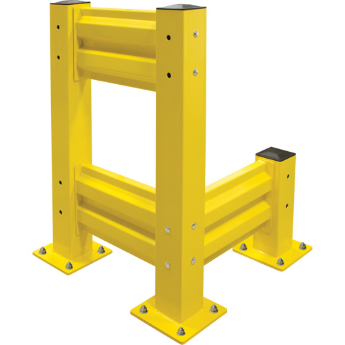 Industrial Safety Guard Rail, Steel, 19" L x 12" H, Safety Yellow PB Rental Co. Ltd.