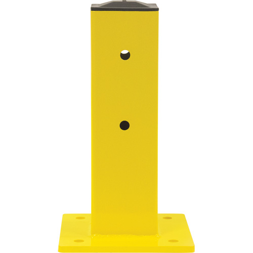 Poteau pour barri&egrave;re de s&eacute;curit&eacute;, Acier, 5" lo x 17" h, Jaune s&eacute;curit&eacute; OSHA PB Rental Co. Ltd.