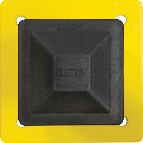 Poteau pour barri&egrave;re de s&eacute;curit&eacute;, Acier, 5" lo x 17" h, Jaune s&eacute;curit&eacute; OSHA PB Rental Co. Ltd.