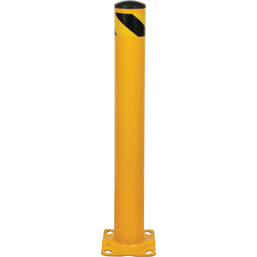 Bollard, Steel, 36" H x 4-1/2" W, Yellow PB Rental Co. Ltd.