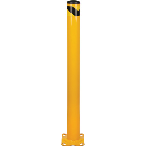 Bollard, Steel, 48" H x 4-1/2" W, Yellow PB Rental Co. Ltd.
