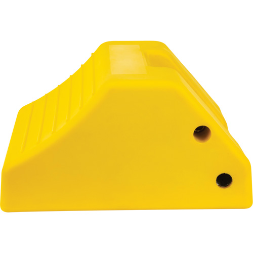 Heavy-Duty Wheel Chocks, Urethane, Yellow, 15-1/2" W x 17-7/10" D x 10" H PB Rental Co. Ltd.
