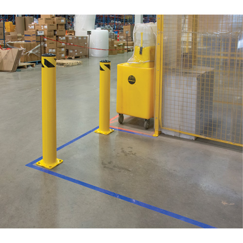 Butoir de s&eacute;curit&eacute;, Acier, 36" h x 5-1/2" la, Jaune PB Rental Co. Ltd.