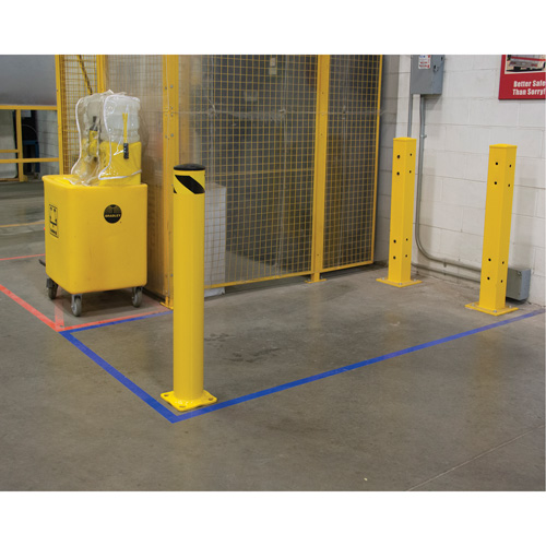 Butoir de s&eacute;curit&eacute;, Acier, 42" h x 5-1/2" la, Jaune PB Rental Co. Ltd.