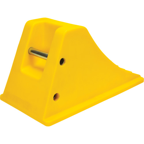 Cales de roue avec surface antid&eacute;rapante en aluminium, Polyur&eacute;thane, Jaune s&eacute;curit&eacute; OSHA, 11-1/4" la x 21" p x 12-1/4" h PB Rental Co. Ltd.