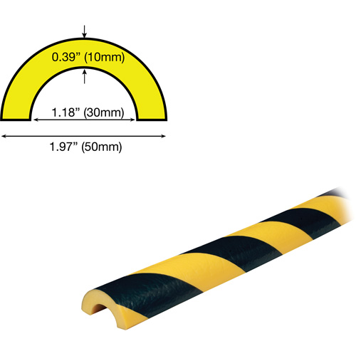 R30 Profile 5M Pipe Protection Bumper Guard, 2' (0.6096 m) Long PB Rental Co. Ltd.