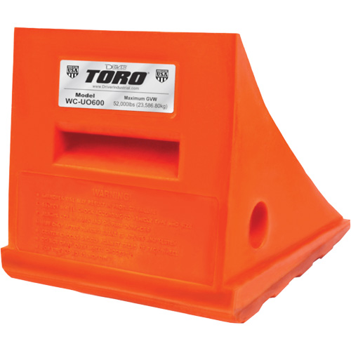 Cale-roue polyvalente de 25 tonnes, Ur&eacute;thane, Orange PB Rental Co. Ltd.