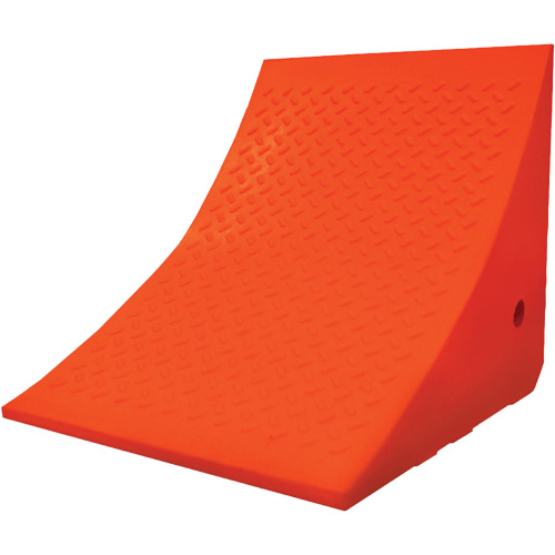 70 Ton Large Equipment Wheel Chock, Urethane, Orange PB Rental Co. Ltd.