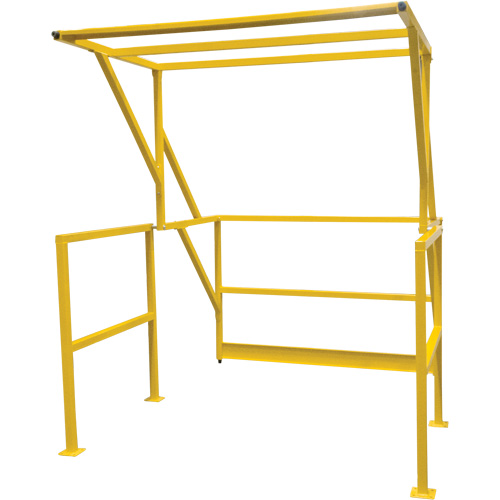 Barri&egrave;re de s&eacute;curit&eacute; pour mezzanine, 70" lo x 77" ha, 78" &eacute;lev&eacute;e, Jaune PB Rental Co. Ltd.