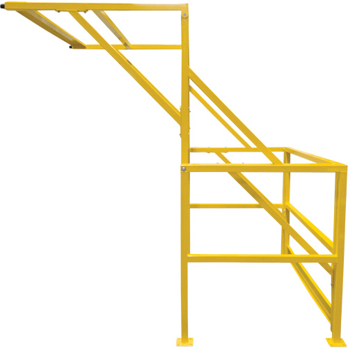 Barri&egrave;re de s&eacute;curit&eacute; pour mezzanine, 70" lo x 77" ha, 78" &eacute;lev&eacute;e, Jaune PB Rental Co. Ltd.