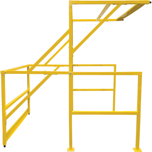 Barri&egrave;re de s&eacute;curit&eacute; pour mezzanine, 70" lo x 77" ha, 78" &eacute;lev&eacute;e, Jaune PB Rental Co. Ltd.