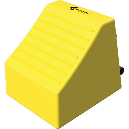 Checkers Safety Heavy-Duty Ultra Class Mining Wheel Chock, HDPE, Yellow, 14-1/2" W x 17-1/2" D x 16" H PB Rental Co. Ltd.