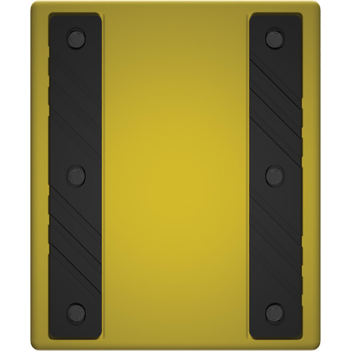 Checkers Safety Heavy-Duty Ultra Class Mining Wheel Chock without Bracket, HDPE, Yellow, 14-1/2" W x 17-1/2" D x 16" H PB Rental Co. Ltd.