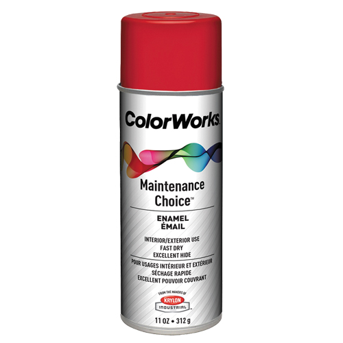 Maintenance Choice Enamel, Safety Red, Gloss, 11 oz., Aerosol Can PB Rental Co. Ltd.