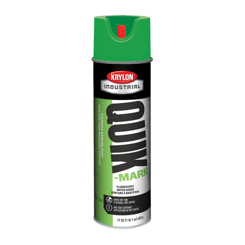 Peinture de marquage industrielle &agrave; base d'eau pour le travail en hauteur Quik-Mark, 17 oz, Canette a&eacute;rosol PB Rental Co. Ltd.