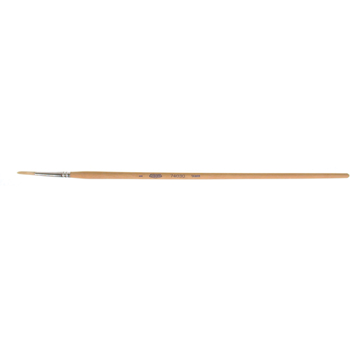 Pure White Bristle Round Marking Paint Brush, 9/64" Brush Width, White China, Wood Handle PB Rental Co. Ltd.