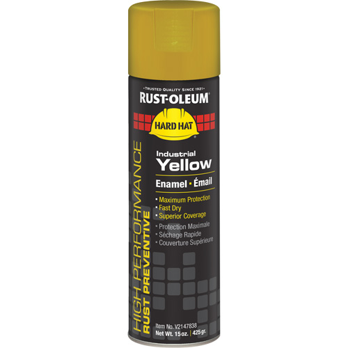 V2100 System Enamel Spray Paint, Industrial Yellow, Gloss, 15 oz., Aerosol Can PB Rental Co. Ltd.