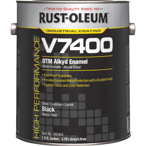 High-Performance V7400 System 340 VOC DTM Alkyd Enamel, Black, High-Gloss, Gallon PB Rental Co. Ltd.