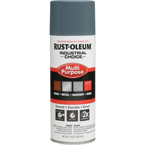 Industrial Choice&reg; 1600 System Multi-Purpose Enamel Spray Paint, Machine Grey, Gloss, 12 oz., Aerosol Can PB Rental Co. Ltd.