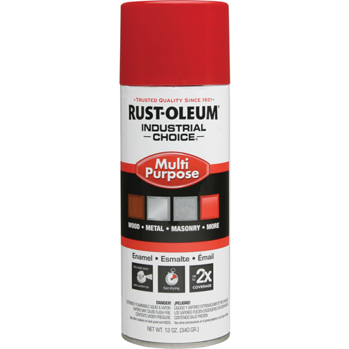 Industrial Choice&reg; 1600 System Multi-Purpose Enamel Spray Paint, Safety Red, Gloss, 12 oz., Aerosol Can PB Rental Co. Ltd.