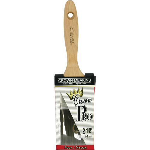 Crown Pro Angular Paint Brush, Poly/Nylon, Wood Handle, 2-1/2" Width PB Rental Co. Ltd.