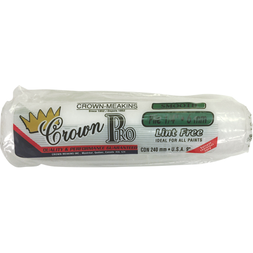 Manchon de rouleau &agrave; peinture non pelucheux professionnel, Nap 6 mm (1/4"), 240 mm (9-1/2") l PB Rental Co. Ltd.