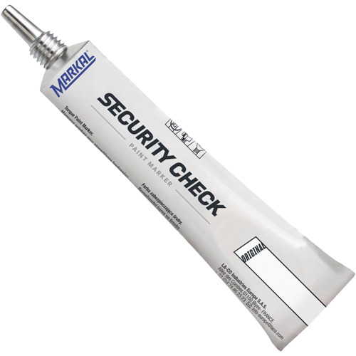 Marqueur de peinture de contr&ocirc;le de s&eacute;curit&eacute;, 1,7 oz, Tube, Blanc PB Rental Co. Ltd.