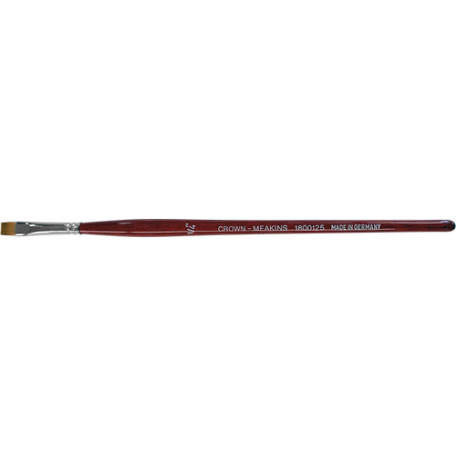 Pinceau plat pour artiste, Largeur de la brosse de 1/4", Synth&eacute;tique, Manche &agrave; Bois PB Rental Co. Ltd.