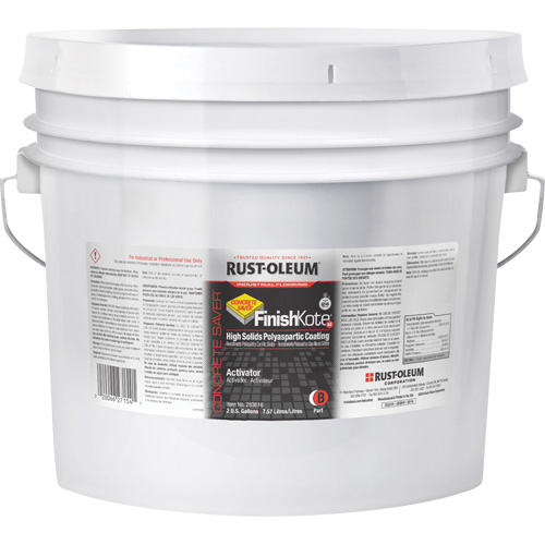 Concrete Saver&reg; FinishKote 80 High Solids Polyaspartic Floor Coating Part B, Pail, Clear/Tint Base PB Rental Co. Ltd.