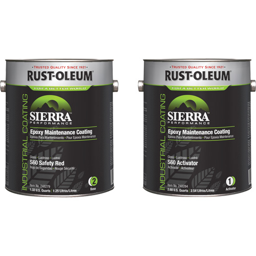 Sierra S60 Water-Based Epoxy Maintenance Coating Kit, Gallon, Red PB Rental Co. Ltd.