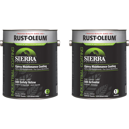 Trousse de rev&ecirc;tement dentretien &eacute;poxydique &agrave; base deau Sierra S60, Gallon, Jaune PB Rental Co. Ltd.