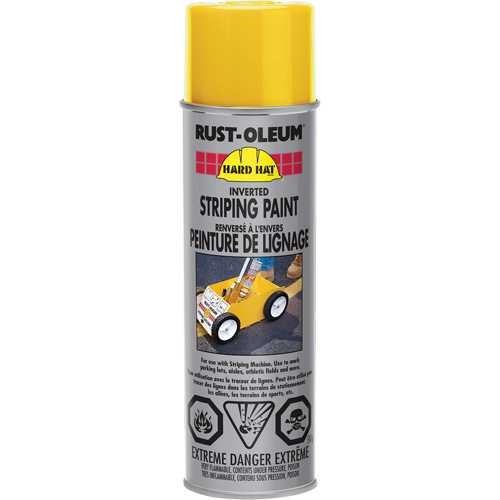 Inverted Striping Paint Spray, Yellow, Aerosol Can PB Rental Co. Ltd.